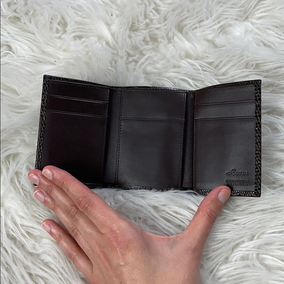 NWT - Brown Genuine Java Lizard Skin Wallet - Picture 3 of 6